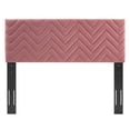thumbnail image 4 of Modway Mercy Chevron Tufted Performance Velvet King/California King Headboard in Dusty Rose, 4 of 9
