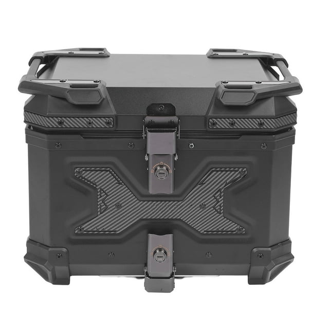 Caja Trasera Para Maletero De Motocicleta, aleación De Aluminio, 45 L, Impermeabilizante, Caja Trasera Para Motocicleta, Anticaída, Con Cojín De Respaldo Para Motos