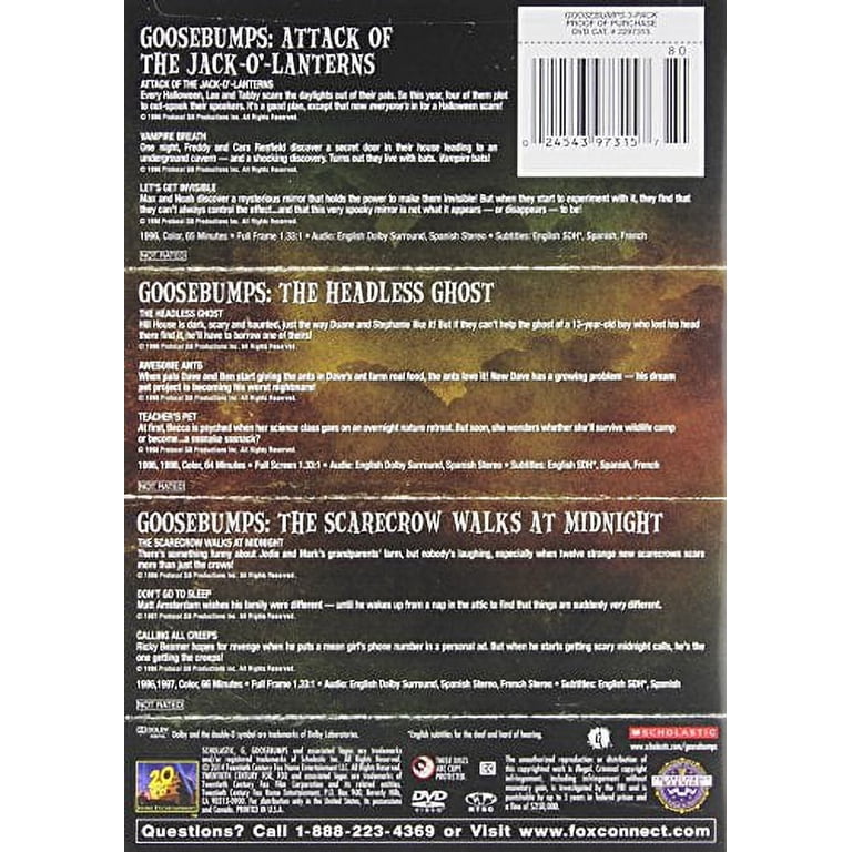 20th Century Fox Home Entertainment Goosebumps Attack of Jack O
