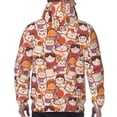 thumbnail image 7 of Sikiie Maneki-Neko Cats Men's Hoodie, Essentials Hoodie, Sweatshirt, Pullover Hooded Sweatshirt for Men-XX-Large, 7 of 7