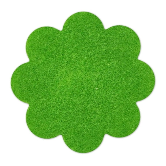 Flower Pot Hole Mesh Pad, 10PCS Multi-Color Felt Drainage Gasket for Planter Bottom, Breathable Soil Loss Prevention Mat, 2.5-Inch Scalloped Edge
