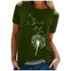 thumbnail image 1 of Gibobby Blusa Casual de Mujer Camisetas mujerModa túnica con cuello redondoTops holgados(Verde,XL), 1 of 5
