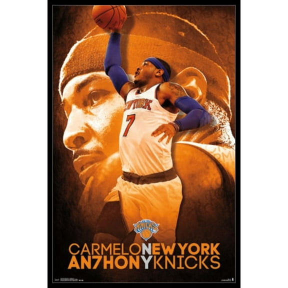 New York Knicks - C Anthony 14 Laminated & Framed Poster Print (22 x 34)
