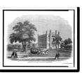 thumbnail image 2 of Historic Framed Print, View of the town hall, Northampton, Massachusetts.Wade, 1854 ; Peirce, sc., 17-7/8" x 21-7/8", 2 of 9