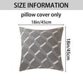 thumbnail image 6 of Unique Bargains 2 Packs Modern Geometric Throw Pillow Cover Grey 18" x 18", 6 of 6