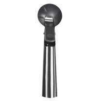 Stainless Steel Ice Cream Scoop, Multifunctional Fruit Baller Spoon, Non-Slip Handle for Kitchen, Easy Scooping & Serving, Dishwasher Safe Black