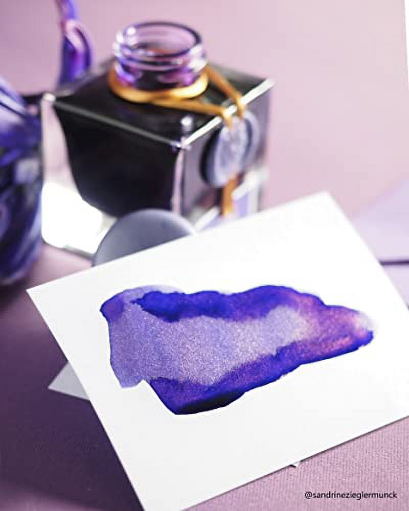 Jack Herbin Anniversary Ink 1670 50ml [Gold Particles] Violet Imperial HERBIN hbj15076 for Fountain Pen/Glass Pen/Dip Pen