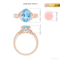thumbnail image 5 of Angara Natural 2.2 Ct. Aquamarine Solitaire Ring in 14K Rose Gold for Women (Ring Size: 3.5), 5 of 10