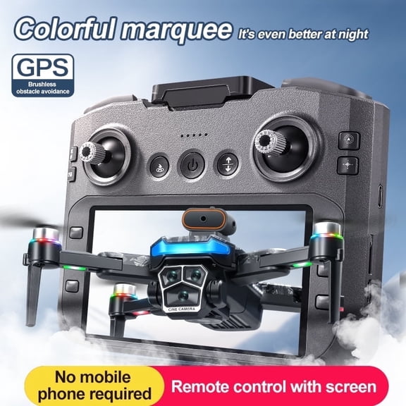 8K GPS Drone with 5G WiFi, Brushless Motors, Dual Battery, Auto Return, Follow Me, Foldable Quadcopter with Carrying Case for Beginners & Adults