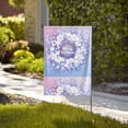 thumbnail image 4 of Wukai Round Snow Merry Christmas Garden Flags Double Sided Welcome Garden Yard House Flags Outside Outdoor House (Only Flag), 4 of 8