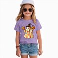 thumbnail image 5 of NOLDARES Children Girls Boys Tops Halloween Themed Cartoon Printed Short Sleeved Crew Neck T Shirt(Purple,5-6 Years), 5 of 6