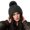 Grey, variant on Ljudmp Women's Chunky Knit Beanie with Pom Pom High Stretchy Winter Hat Ear Warmer Skull Cap Fleece Lined Slouchy Hat For Cold Weather Daily Wear Beige