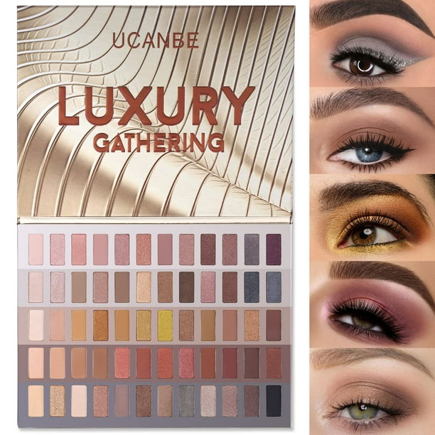 Paleta de sombras de ojos UCANBE 60 colores Naked Warm Neutral Nudes