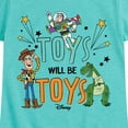 thumbnail image 3 of Toy Story - Toys Will Be Toys - Toddler & Youth Girls Short Sleeve Graphic T-Shirt, 3 of 5