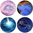 thumbnail image 6 of Universe Wall Art for Living Room Bedroom Black Hole Earth Wall Decor Outer Space Canvas Pictures Framed Artwork Print Painting Home Walls Decoration 16 x 16 inch x 4 pcs, 6 of 6