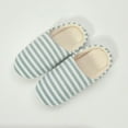 thumbnail image 1 of LSLJS Slippers Pantoufles en Coton pour Femmes, Chaussures Silencieuses Home pour Femmes Automne et Hiver d'Intérieur à Semelle Souple, Pantoufle de Sol en Coton, Pantoufles pour Femmes, Déco Maison, 1 of 9