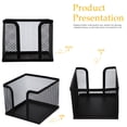 thumbnail image 4 of SHISUYAN Black Iron Note Pad Holder for Office Home School with Durable Mesh Design 7.8 Inches, 4 of 9