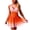 Orange, variant on Women Fashion Gradient Swim Dress Swimsuit One Piece Tummy Control Bathing Suits Modest Criss Cross Swim Suits