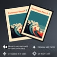 thumbnail image 3 of The Seaside Calls Swanage Beach England UK Modern Woman of the Waves Sea Siren Ocean Large Wall Art Poster Print Thick Paper 18X24 Inch, 3 of 3