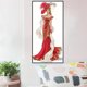 thumbnail image 3 of 5D DIY Large Size Round Diamond Full Diamond Painting Kit For Adult Beginners Cartoon Characters Beautiful And Elegant Red Dress Lady Embroidery Mosaic Art Pictures Room Home Decoration 35x70cm/13.78x, 3 of 4
