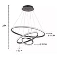 thumbnail image 2 of Lampara Colgante Candil Led Neon 3 Aros 3 Tonos De Luz, 2 of 5