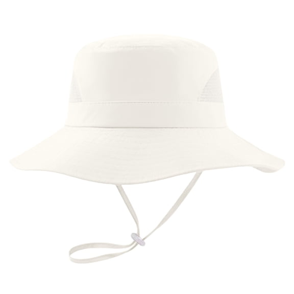 ASEIDFNSA Kids Wide Brim Sun Hat with Soft Cotton Summer Cover for Boys Girls Pool Beige 6-10 Years