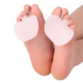 thumbnail image 2 of 2 uds nuevo Gel útil antideslizante antepié elástico aliviar el dolor zapato de tacón alto cojín blanco leche, 2 of 4