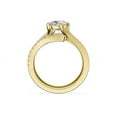 thumbnail image 2 of 0.70 Carat Excellent Oval Cut Natural Diamond Beautiful Solitaire with Accents Bridal Ring for Bride Solid 18K Yellow Gold Size 5, 2 of 8