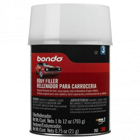 12-Pack of 1 qt 3M 262 Bondo Lightweight Body Filler