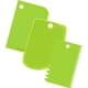 thumbnail image 1 of 3-pack Multipurpose Plastic Dough Scraper Straight Curved And Serrated Edge Bowl Scraper Food Safe Bread Pizza Pastry Cake Cutter (green), 1 of 5