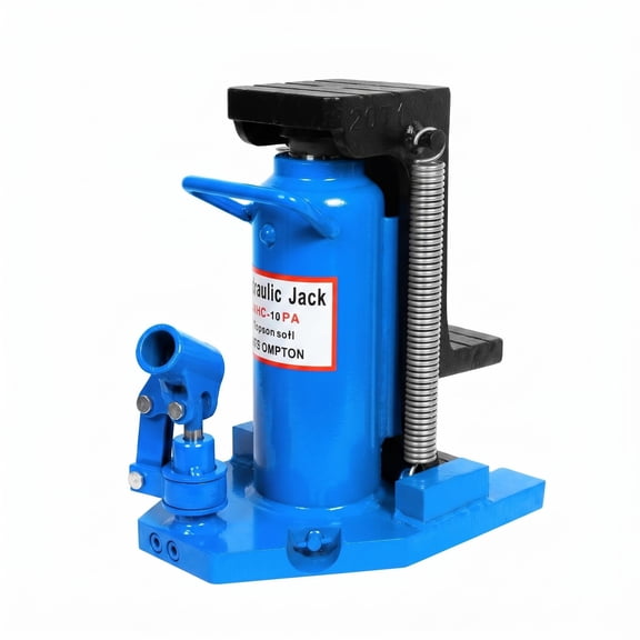 Hydraulic Toe Bottle Jack, 10 ton On Toe Lift, 20 ton On Top Lift Capacity Low Profile Claw Jack, Blue All Steel Lifting Jack for Auto Repair, Machinery Transport