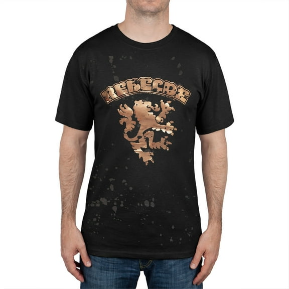 Rebelde - Lion Crest Foil Splotch T-Shirt - Small