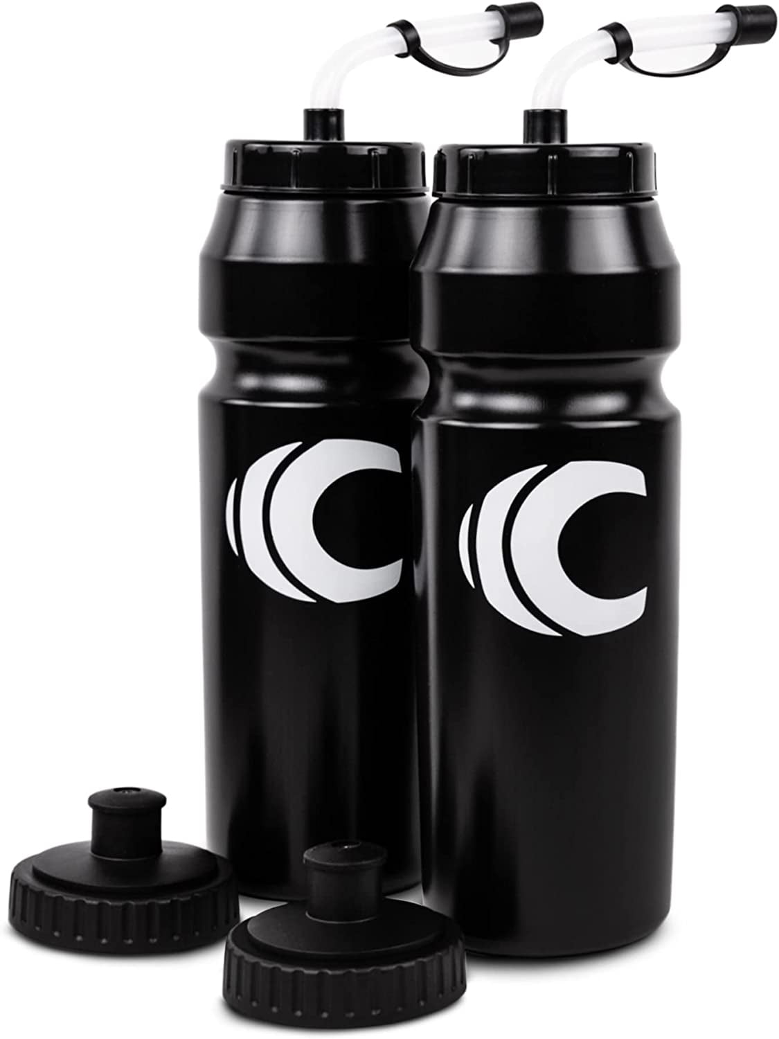 Cannon Sports 1 Liter Squeeze Water Bottle with Straw Lid New Easy Grip