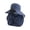 Navy, variant on JWZZYD Outdoor Wide Brim Sun Hat with Fan Solar Power, Full Face Neck Cover, UV Protection, Polka Dot, 2-in-1 UPF 50+ Summer Bucket Hat for Fishing Camping Hiking Gardening, Hot Pink