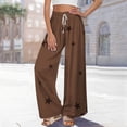 thumbnail image 5 of Bovemsi Wide Leg Pants Woman Women's 2025 Vacation Elastic Rope Casual Travel Pants, 5 of 6