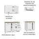 thumbnail image 4 of Mueble Modular Integral Almacenamiento Garaje Madesa 200 marron, 4 of 9
