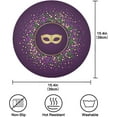 thumbnail image 2 of SKYSONIC Mardi Gras Round Placemats for Dining Table Non-Slip Heat-Resistant Polyester Table Mats Set of 6 Washable Table Mats for Kitchen Dining Table Decoration, 2 of 5