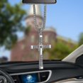 thumbnail image 1 of Cruz cristiana de metal de cristal YUANXCMXG para espejo retrovisor de coche adorno decorativo colgante, 1 of 2