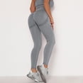 thumbnail image 2 of Tosmy Leggings For Women Leggings Solid Strethcy Yoga Fitness Women's High Waist Yoga Pants Workout Vacation Outfits Classic, 2 of 7