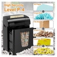 thumbnail image 2 of Paper Shredder, 18-Sheet Cross Cut, P-4 Security, Auto Jam Proof, Home & Office - Shred Paper, Credit Cards, CDs with 5.28 Gallon Bin, 2 of 9