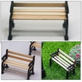 thumbnail image 4 of Miniature Park Bench Model for Doll House 4Pcs Mini Garden Chairs Model, 4 of 4