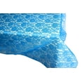 thumbnail image 3 of Sheer Lace Tablecloth Overlay Wedding and Party Decoration Turquoise, 3 of 3