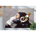 thumbnail image 2 of Gorilla Rug, Thin Rug, Outdoor Rug, Thinking Monkey Rug, Custom Rug, Wall Hanging Rug, Stair Rug, Banksy Rug, Banksy Monkey Rug, Kitchen Rug, 3.3'x6.5' - 100x200 cm, 2 of 8