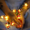 thumbnail image 4 of 2m Santa Claus Christmas Tree Led String Lights Garland Snowflakes Decoration For Home Fairy New Year, 4 of 5
