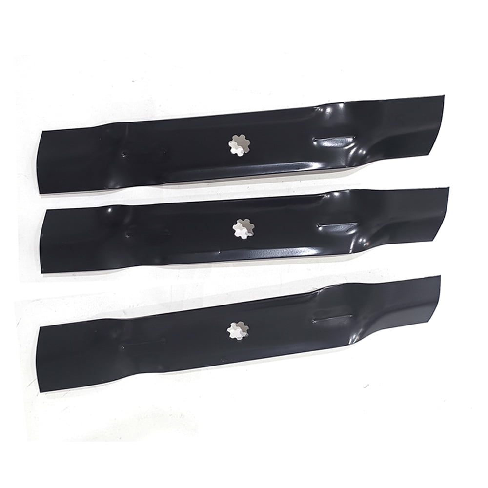 3-Pack D140 High Lift Mower Blades – Fits John Deere 48" Deck E140 E160 LA145 D140 Lawn Tractors, OEM GY20852 GX21784