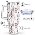 thumbnail image 3 of Christmas Snowflake 40 Oz Tumbler with Handle Insulated Leakproof Xmas Tree Coffee Travel Mug Modern Cafe Tumblers for Home Office Supplies Birthday Christmas for Mom Wife Teacher Neighbor, 3 of 7