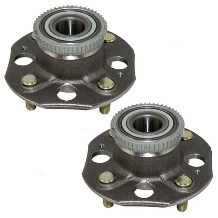 Accord Rear Wheel Pair of Rear Wheel Hub Bearings Replacement for 98-02 Honda Accord 2.3L w/ 4 Lug Disc Brakes 42200-S84-C31 ()