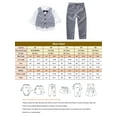 thumbnail image 7 of LAPAKIDS Kids Toddler Baby Boy Formal Suit Long Sleeve Gentlemen Bow Tie Shirts + Vests + Pants Outfit Sets 4-5T, 7 of 7