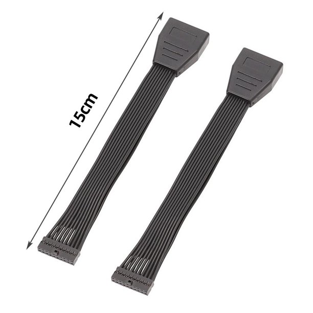 Cable adaptador de placa base de 19P y 20 pines, Cable de conversión de extensión de 15cm para ordenador Ndcxsfigh Para estrenar