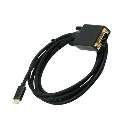 USB3.1 Type C Male to VGA Male Adapter Cable 31inch, FullHD Video Support for Desktop and Projectors